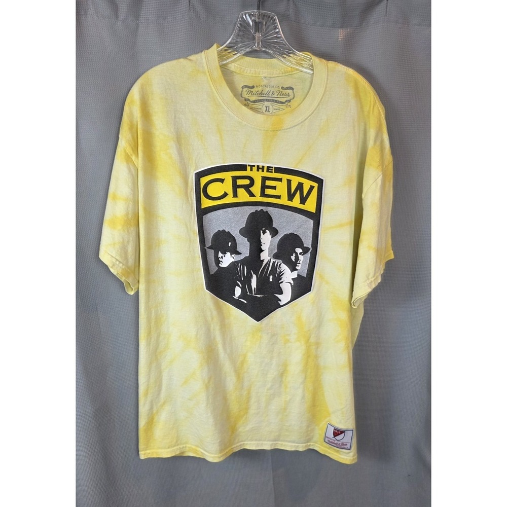 Columbus Crew SC MLS Mitchell & Ness Tie Dye T Shirt Size XL Yellow